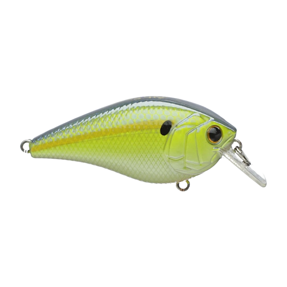 6th Sense Crush Squarebill 100X, großes Crankbait mit eckiger Tauchschaufel, 3D-Kiemendeckeln und Schuppen, zwei schwarze Drillinge in Größe 2