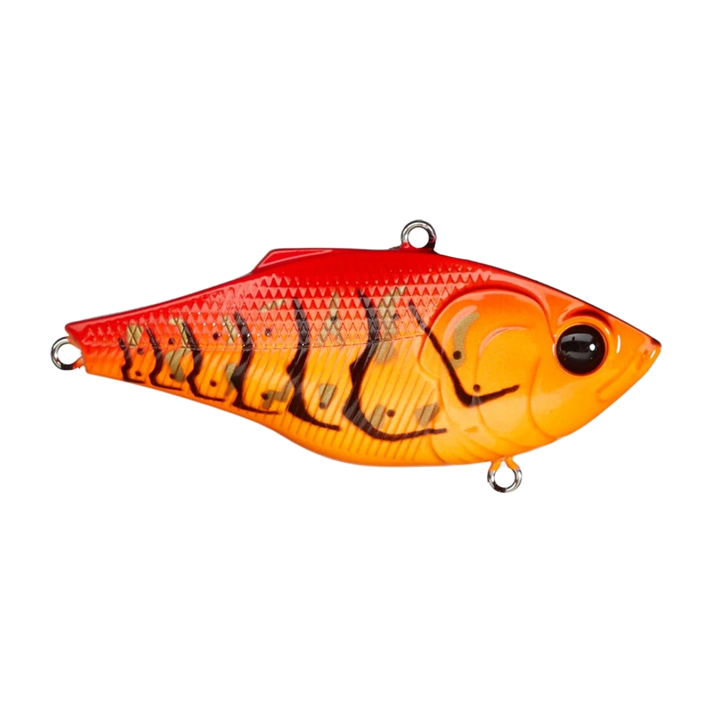 6th Sense Quake Thud Lipless Crankbait, dos à deux méplats, écailles texturées, yeux et opercules 3D, deux triples à hampe large