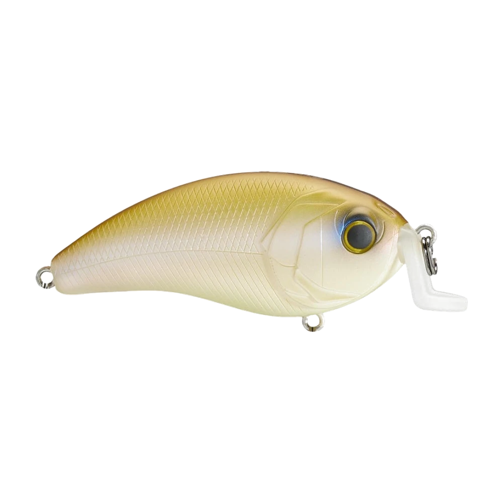 6th Sense Swank 77X di profilo, crankbait da 7,6 cm con paletta a L, corpo tozzo e due ancorette nero nichel
