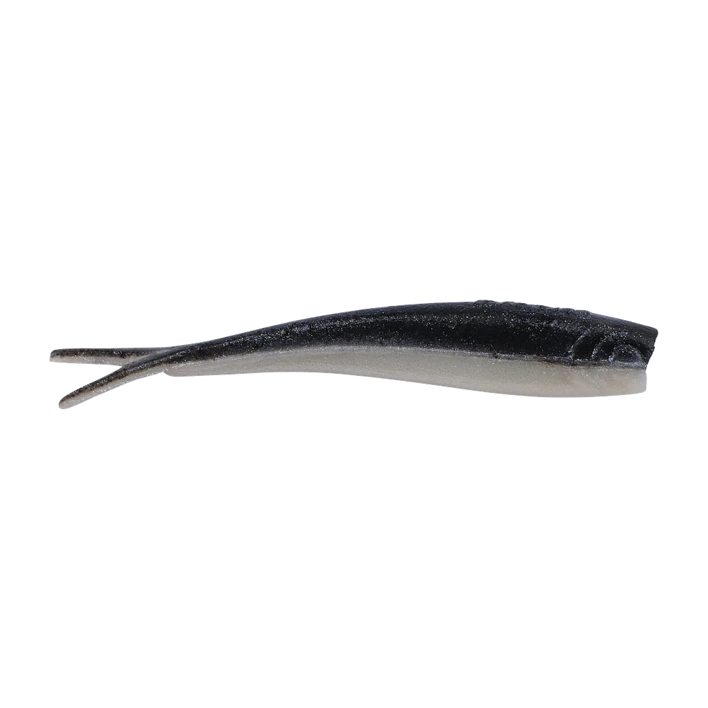 Leurre souple Berkley Gulp! Alive! Minnow coloris Black Shad, profil réaliste imprégné d'attractant