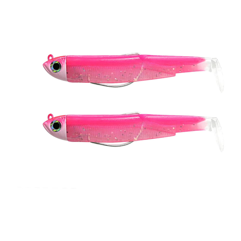 Fiiish Black Minnow N°2, corps souple coloris rose fluo (paire de corps de rechange)