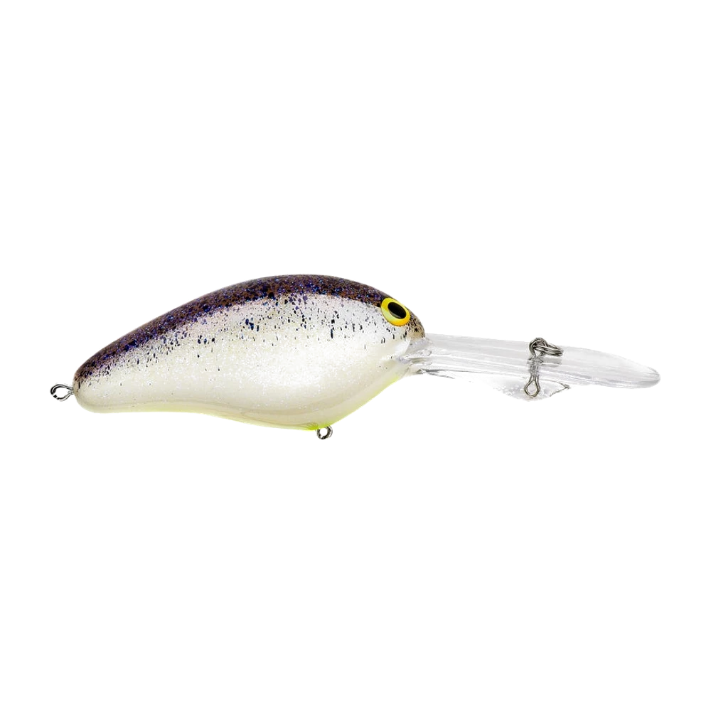 Norman DD22 photographié nu, sans triples montés, dos moutonné pailleté violet, flancs nacrés, ventre chartreuse et longue bavette translucide percée d'un œillet