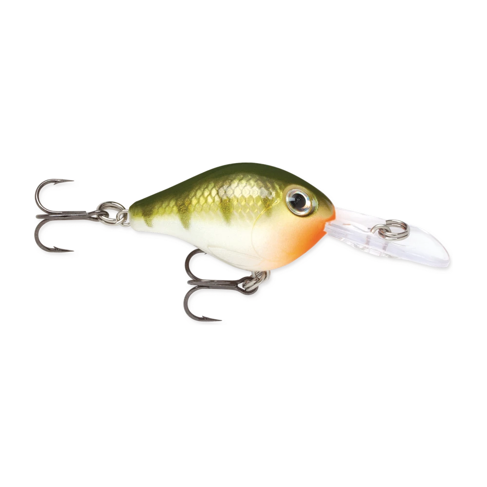 Rapala Ultra Light Crank ULC03, coloris naturel vert doré écaillé et ventre orange, mini bavette plongeante translucide