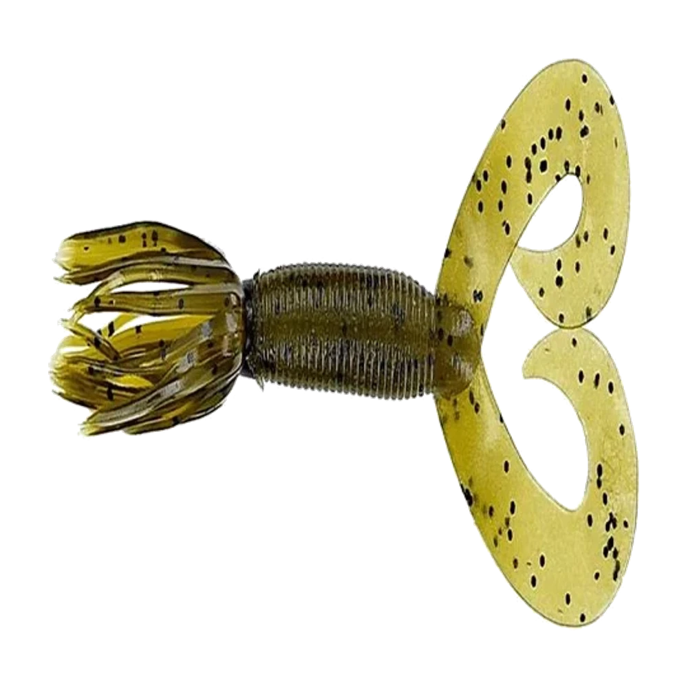Gary Yamamoto Double Tail Hula Grub, vue de profil